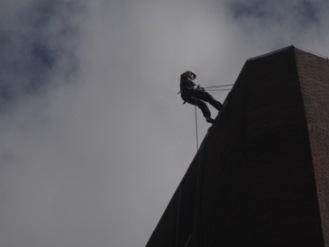Katie Abseiling